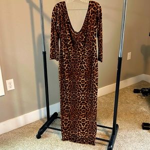 Leopard Maxi with 3/4 Sleeves